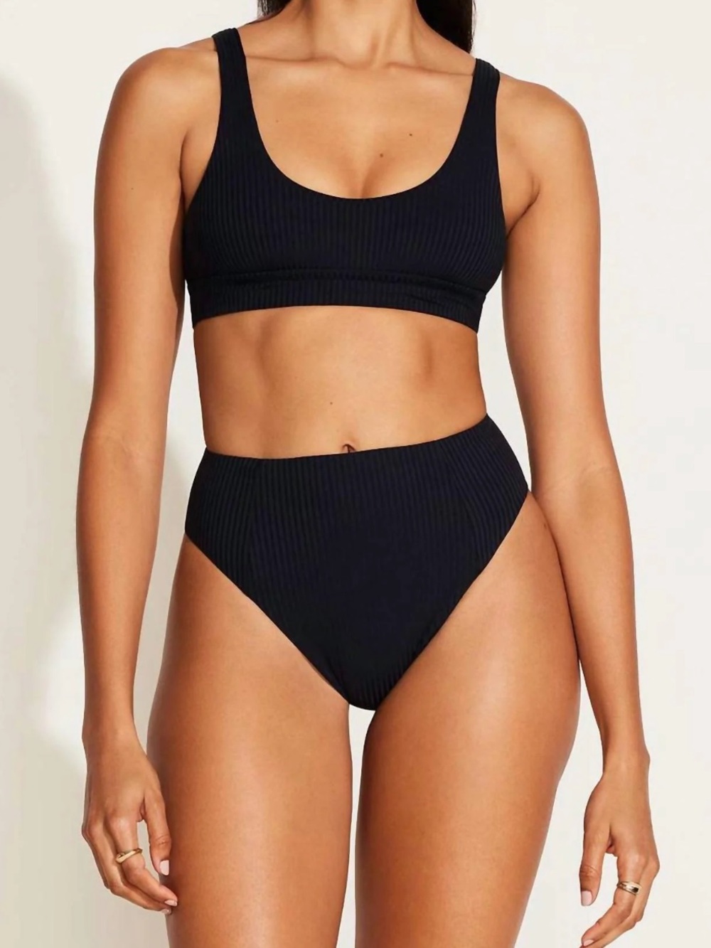 NWT Vitamin A Sienna High Waist EcoRib Black 10/L